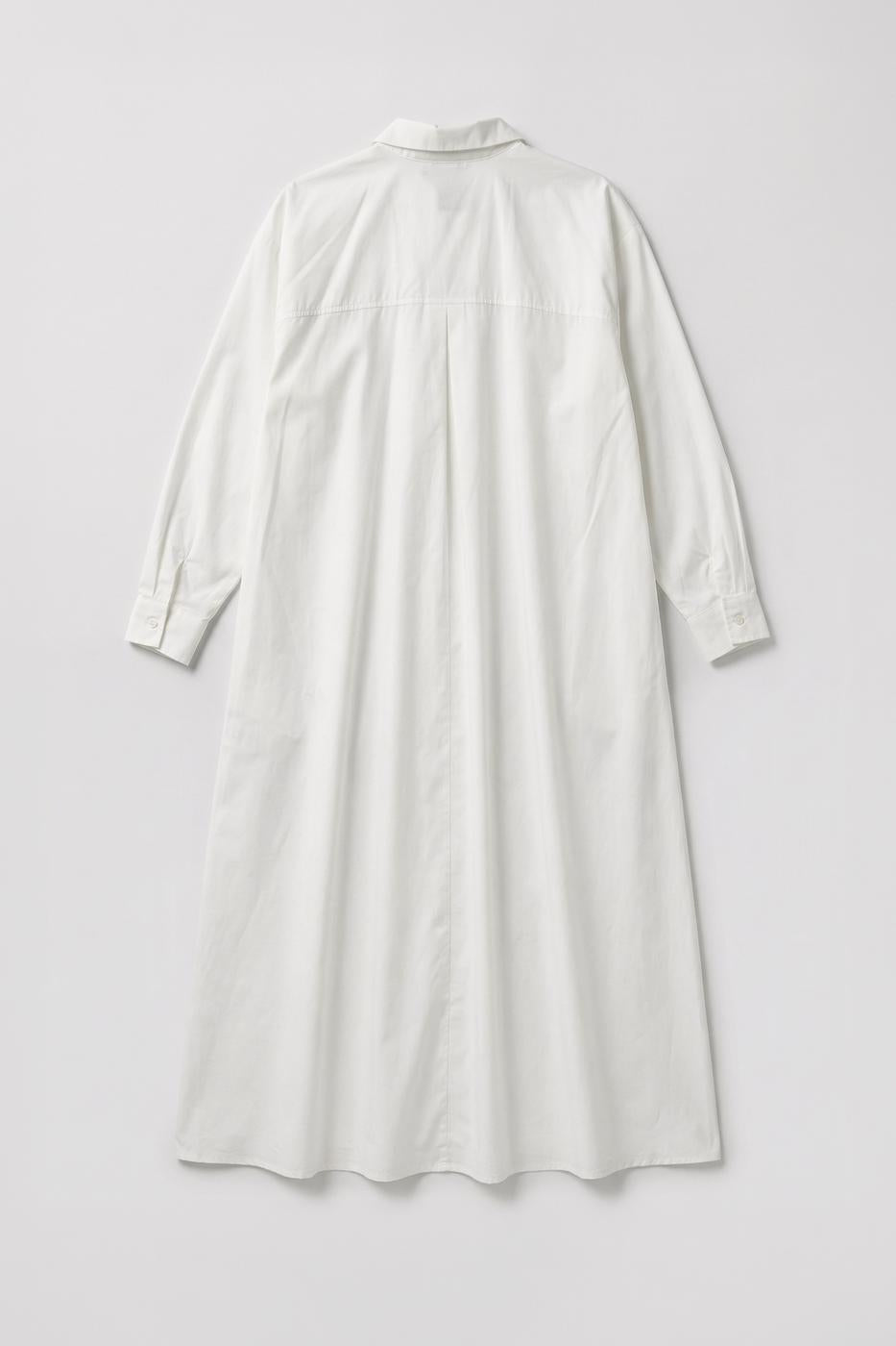 100% Cotton Oversize Shirt Dress White
