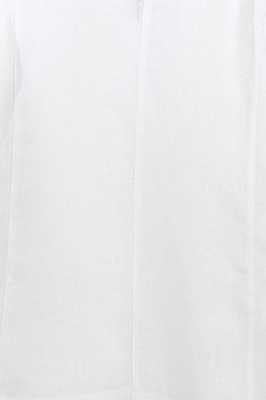100% Linen Bermuda Shorts White