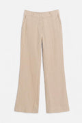 100% Linen Trousers Beige