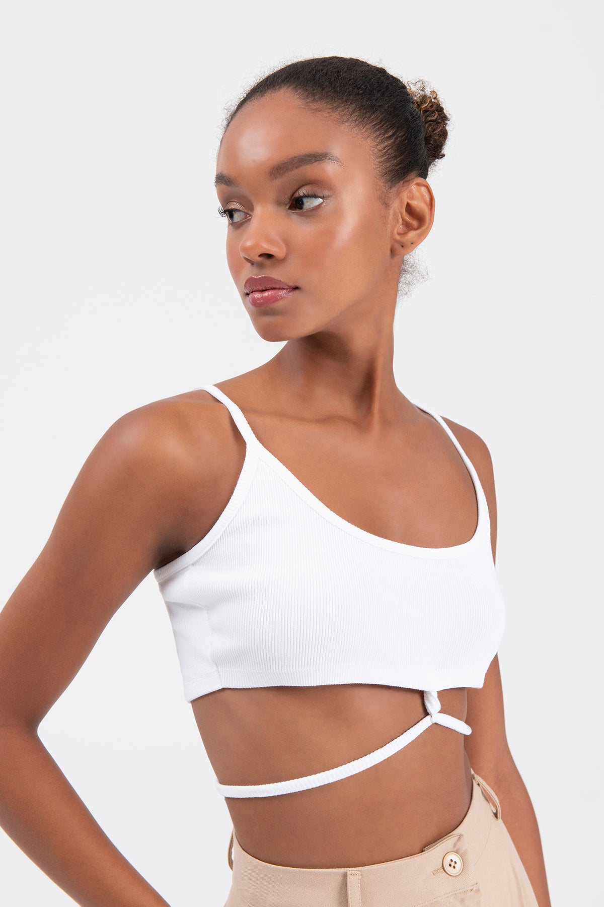 Strapped bustier