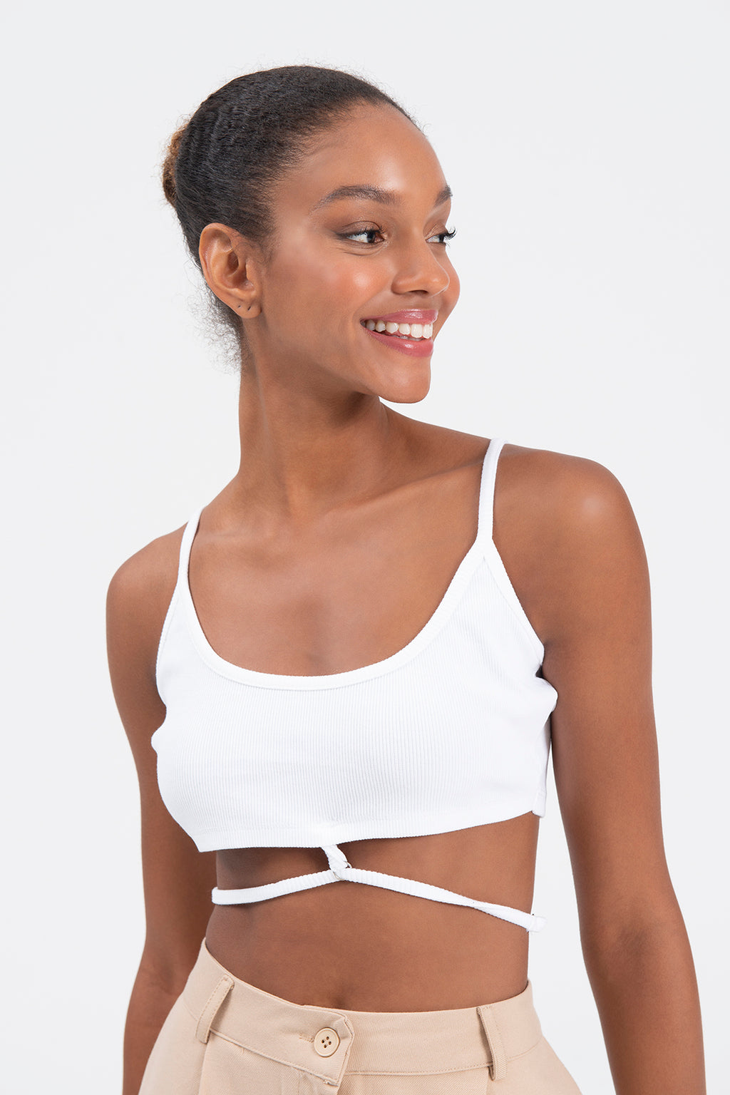 Strapped bustier