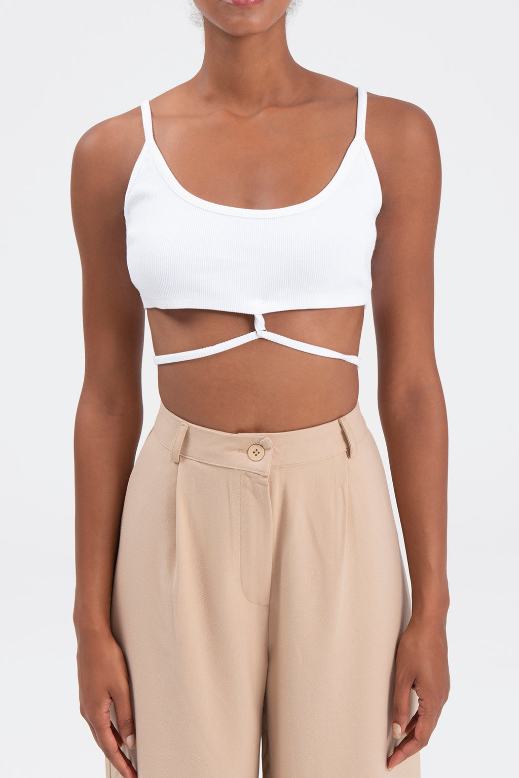 Strapped bustier