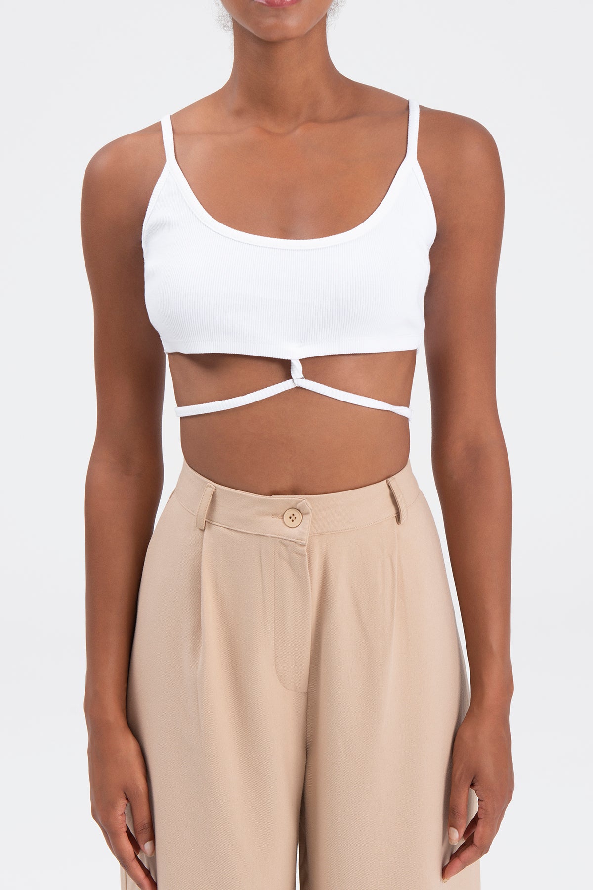 Strapped bustier