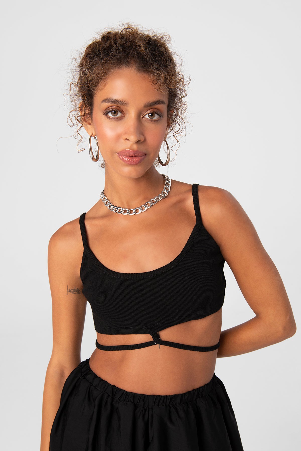 Strapped bustier