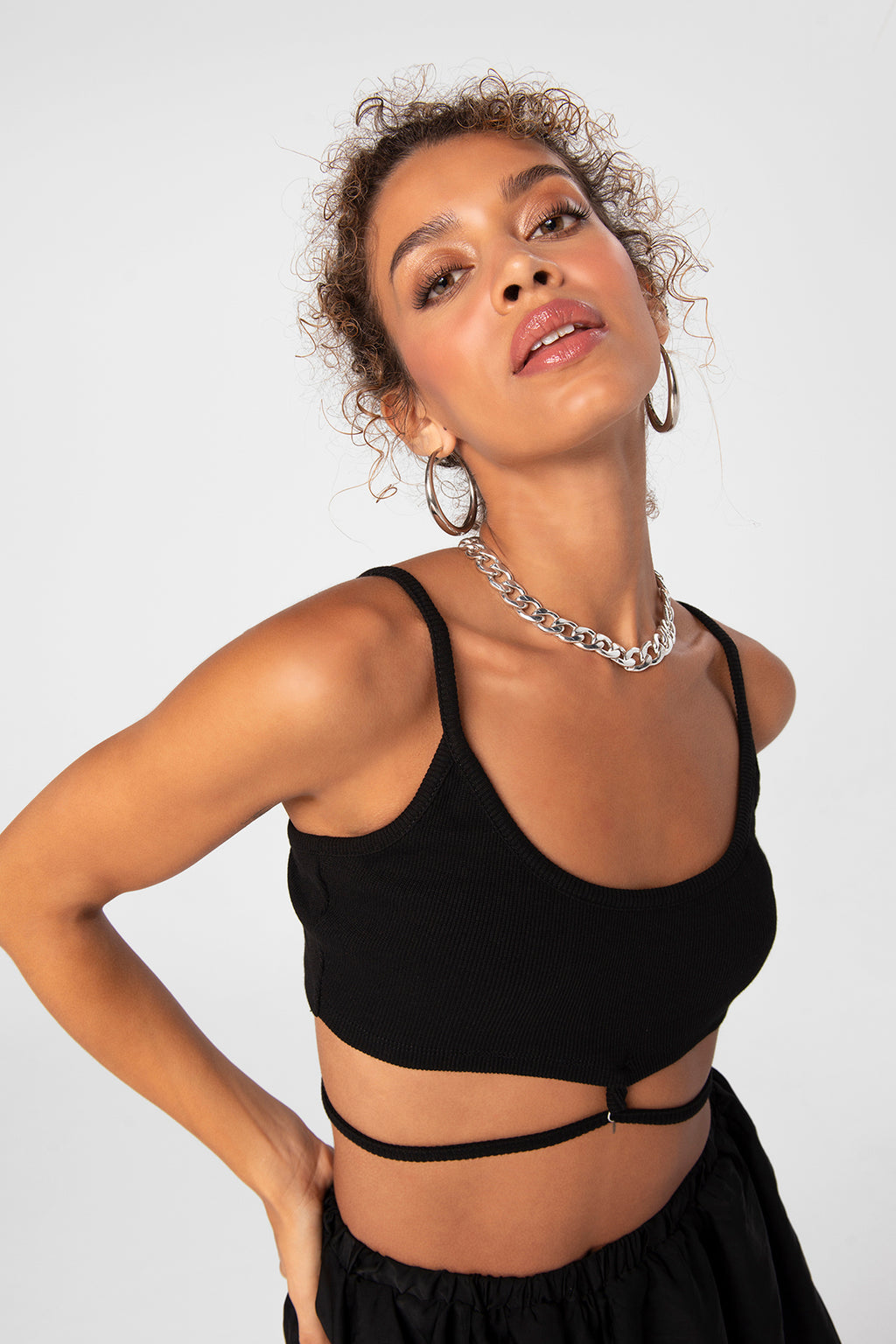 Strapped bustier