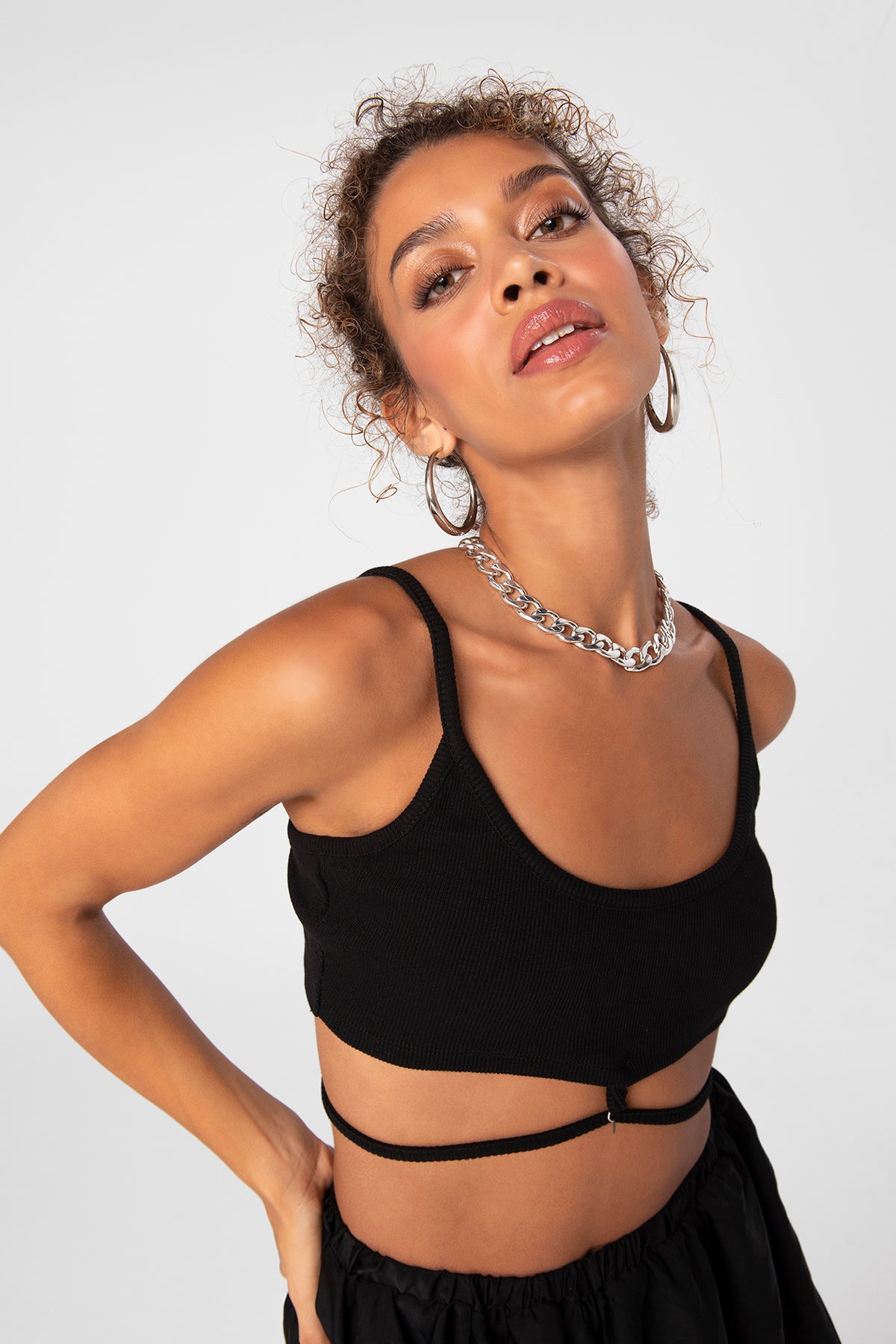 Strapped bustier