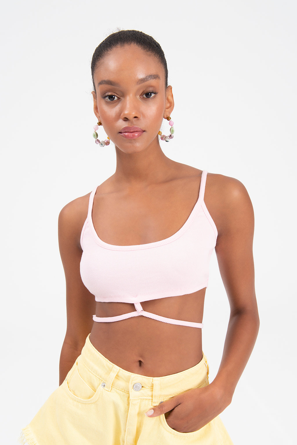 Strapped bustier