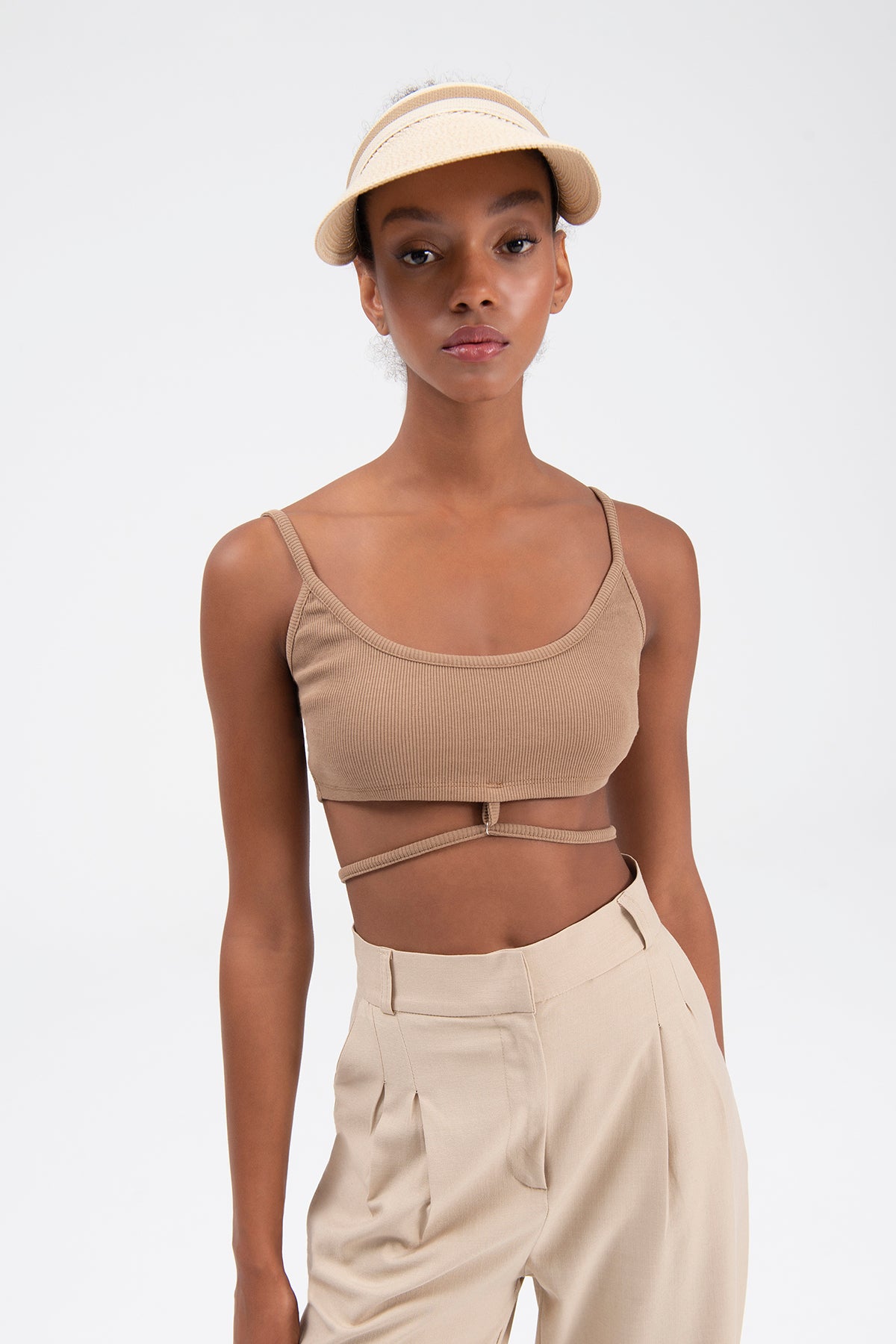 Strapped bustier