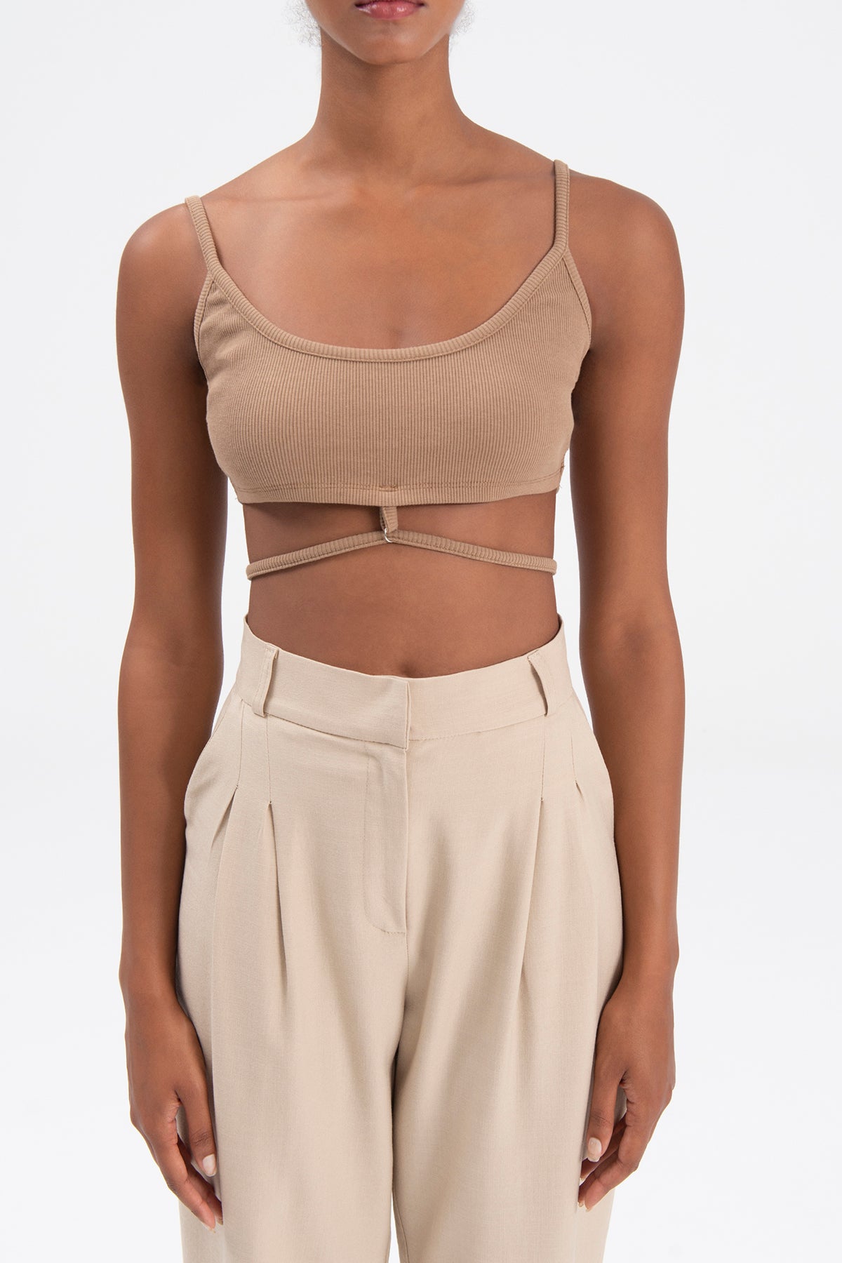 Strapped bustier