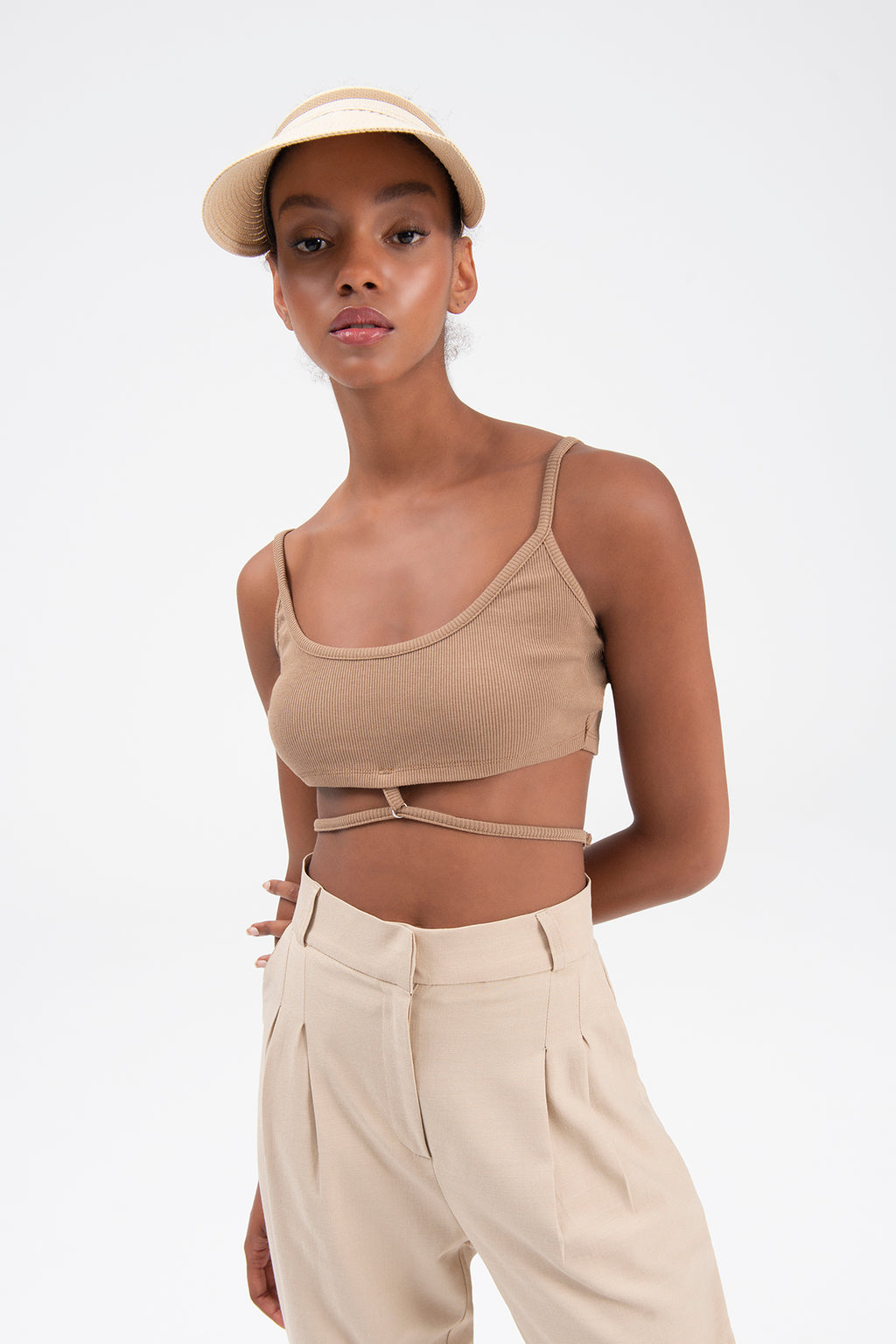 Strapped bustier