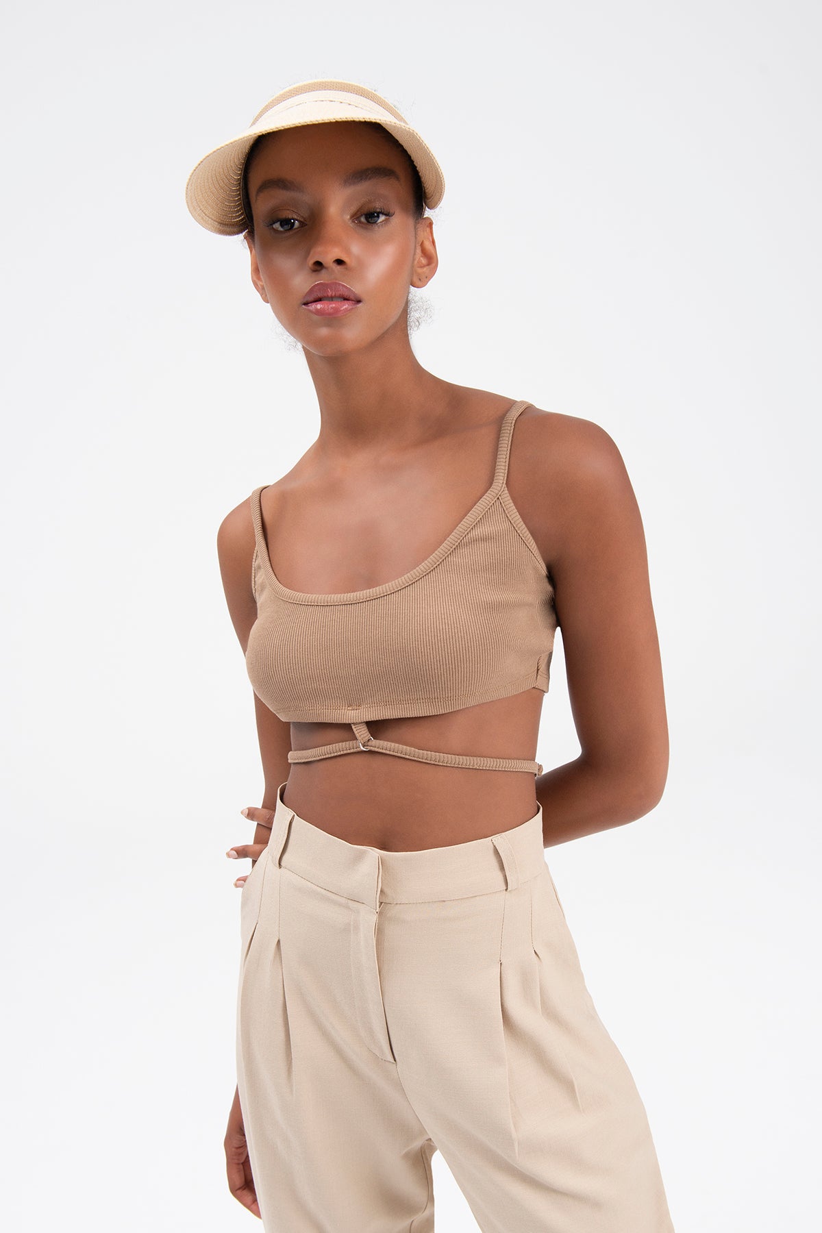 Strapped bustier