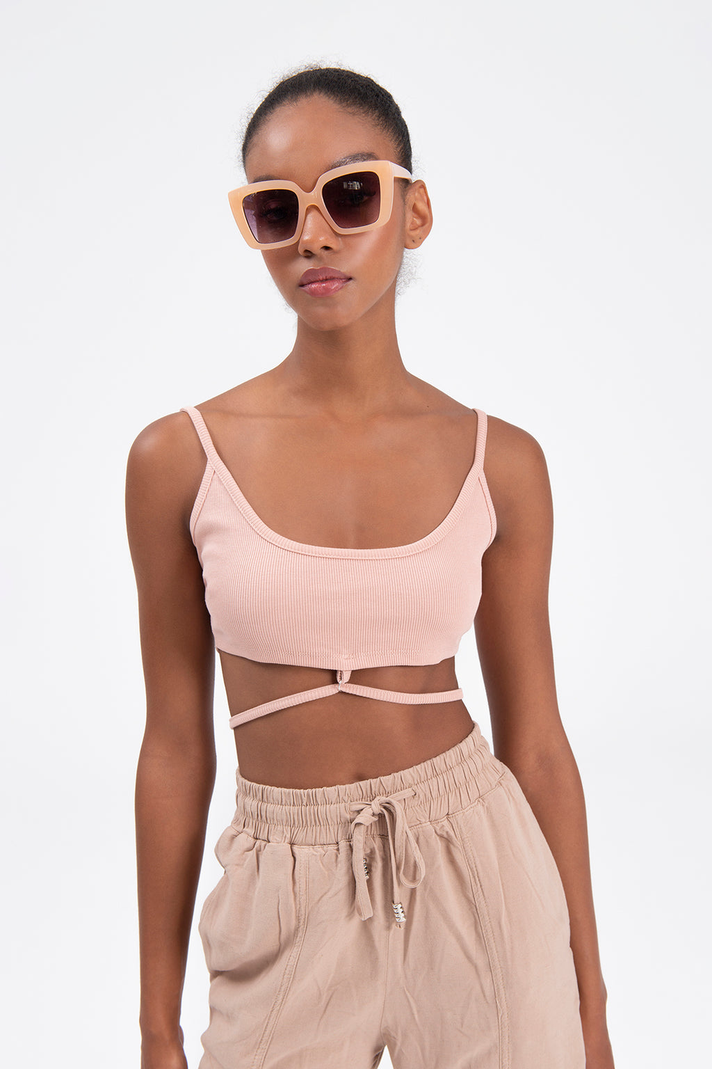 Strapped bustier