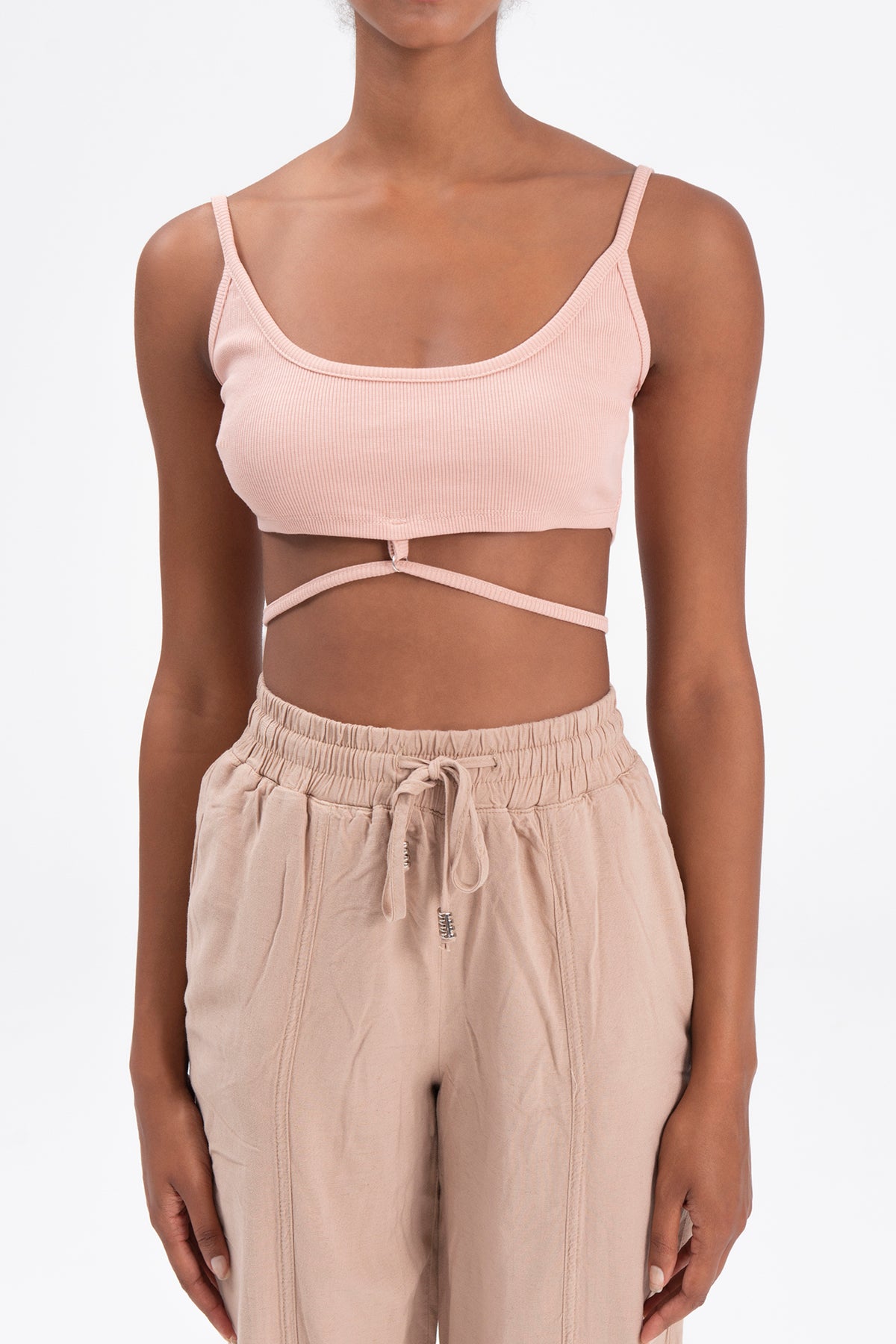 Strapped bustier