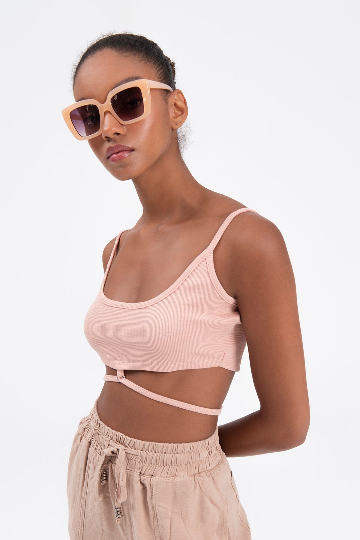 Strapped bustier