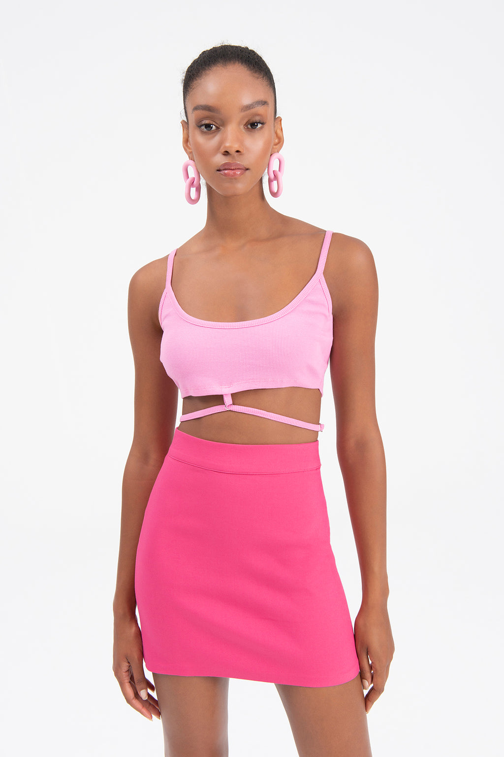 Strapped bustier