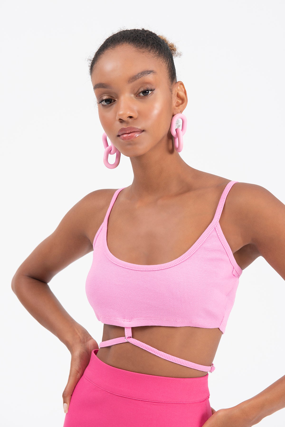 Strapped bustier