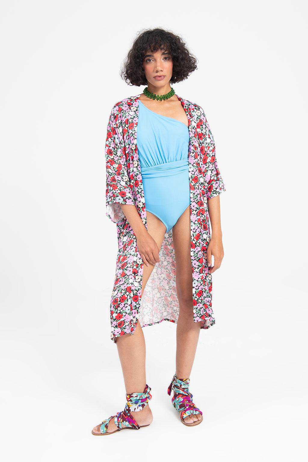 Patterned Midi Kimono