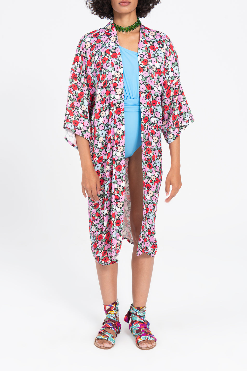 Patterned Midi Kimono