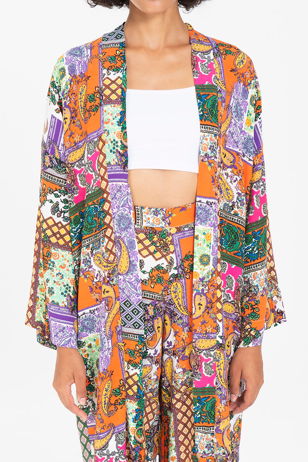 Patterned Midi Kimono