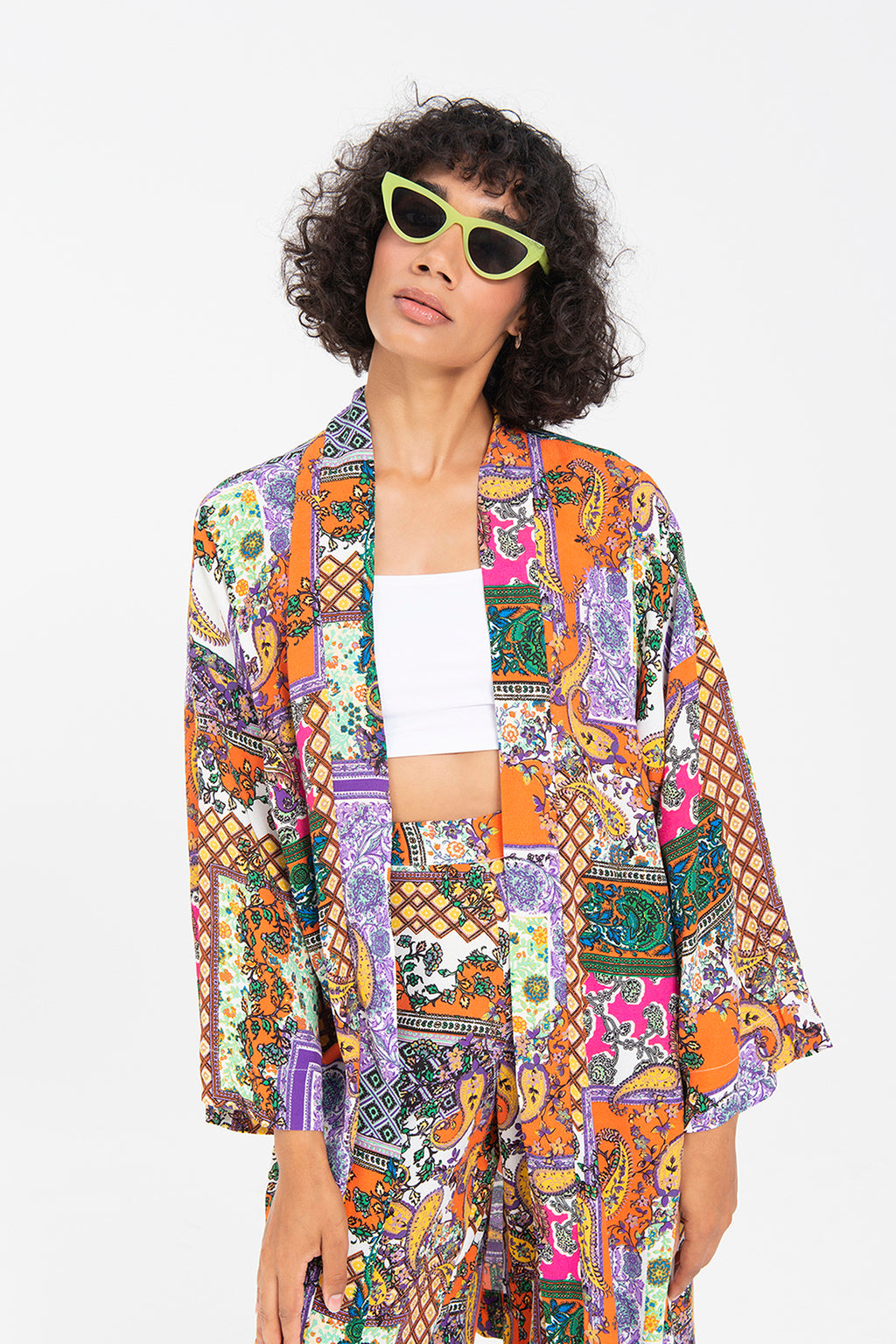 Patterned Midi Kimono