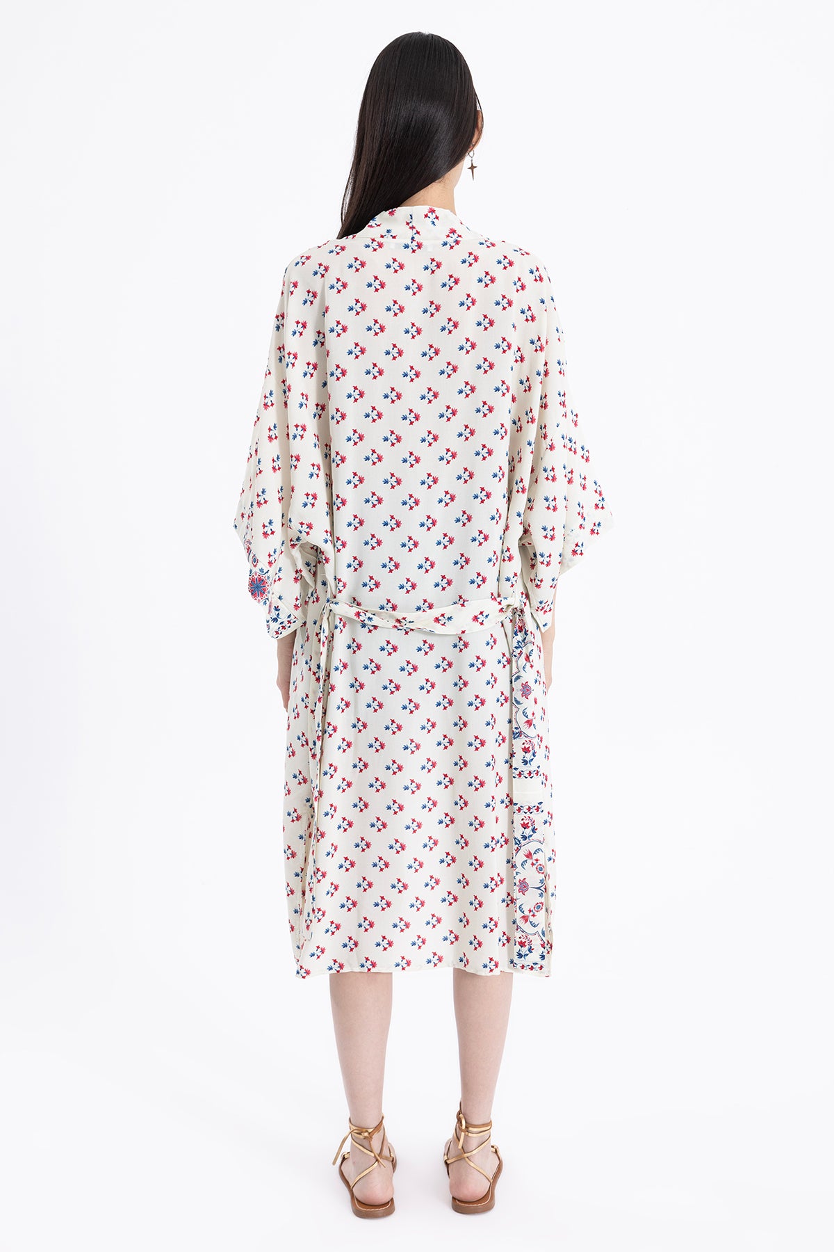 Floral Print Kimono
