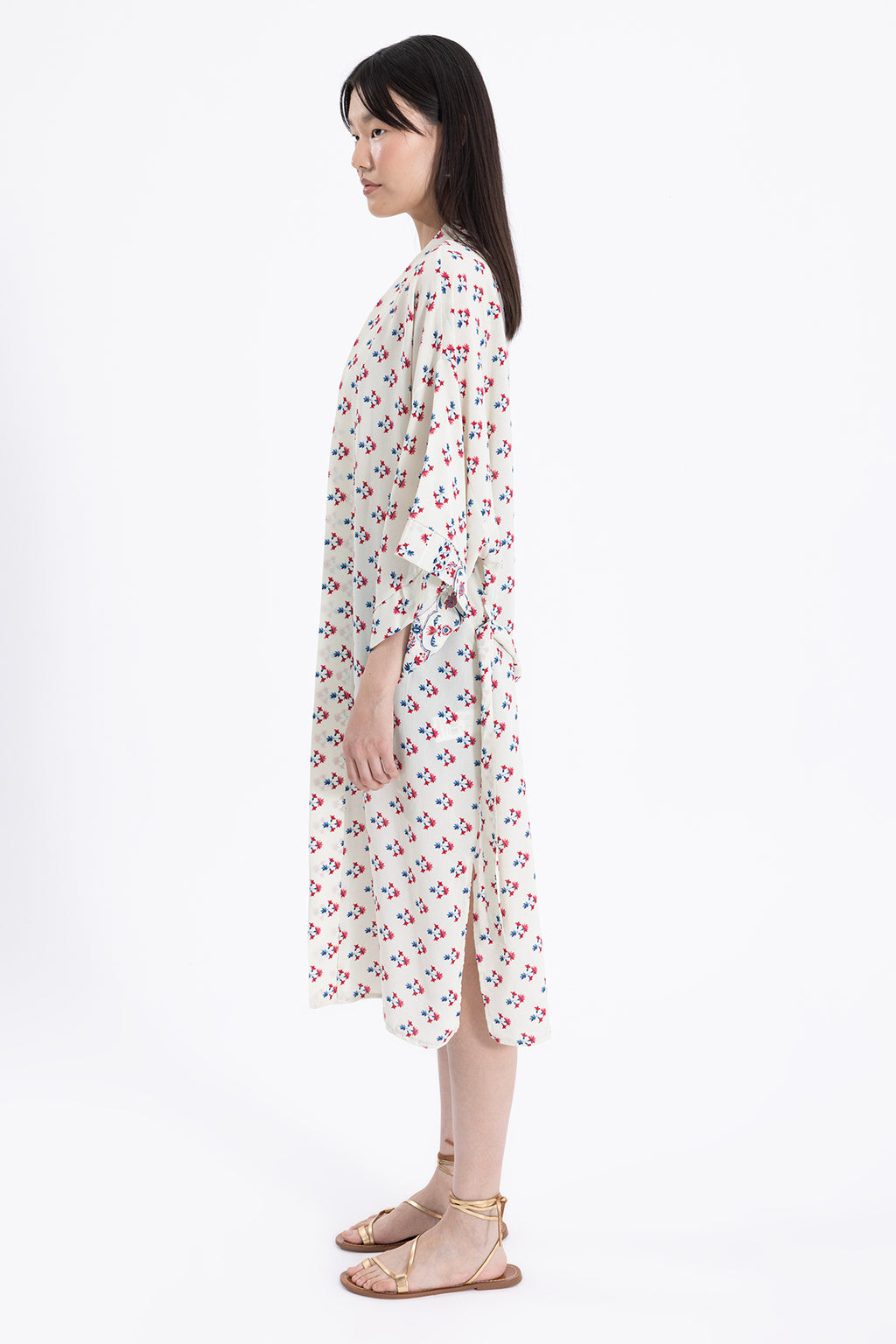 Floral Print Kimono