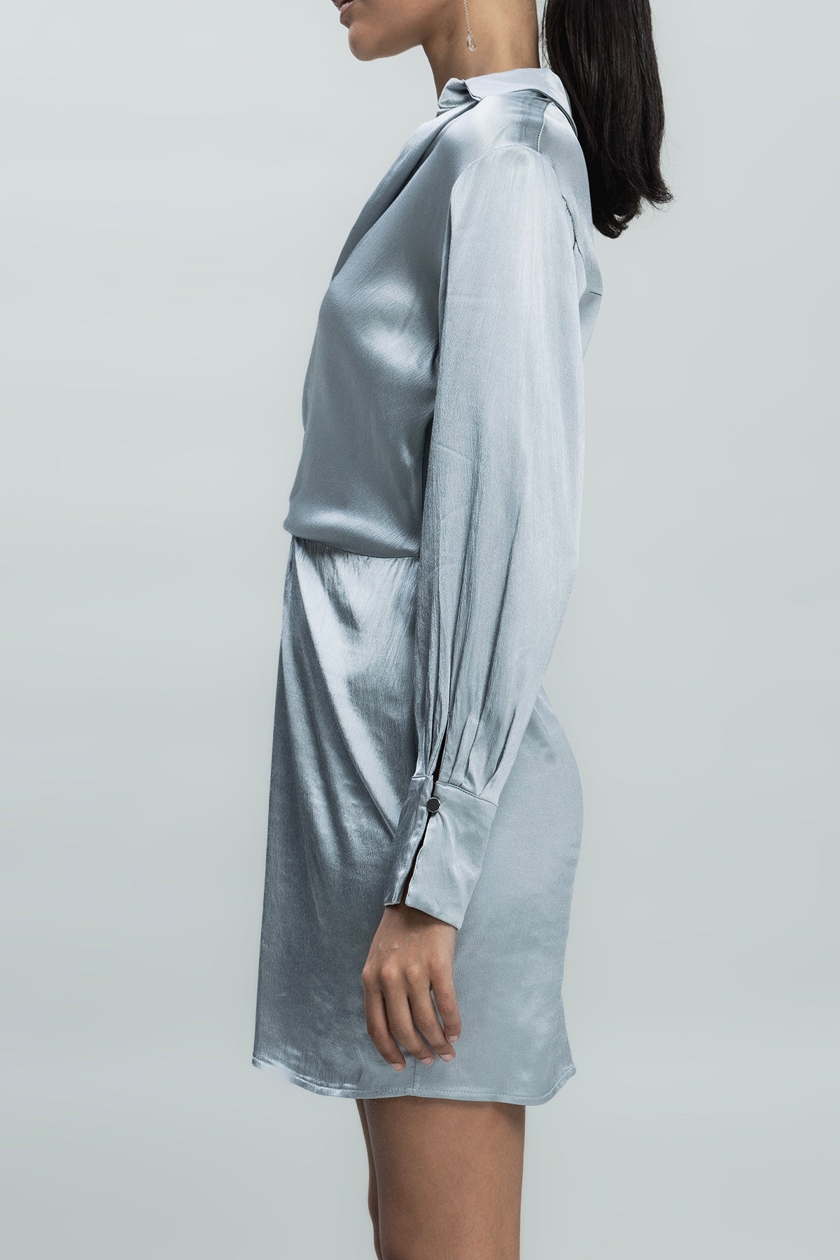Saten Mini Elbise