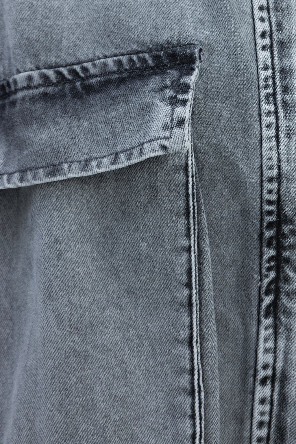 Yarasa Kollu Denim Mont