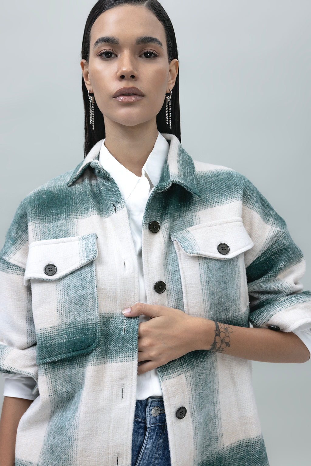 Plaid Shirt Jacket
