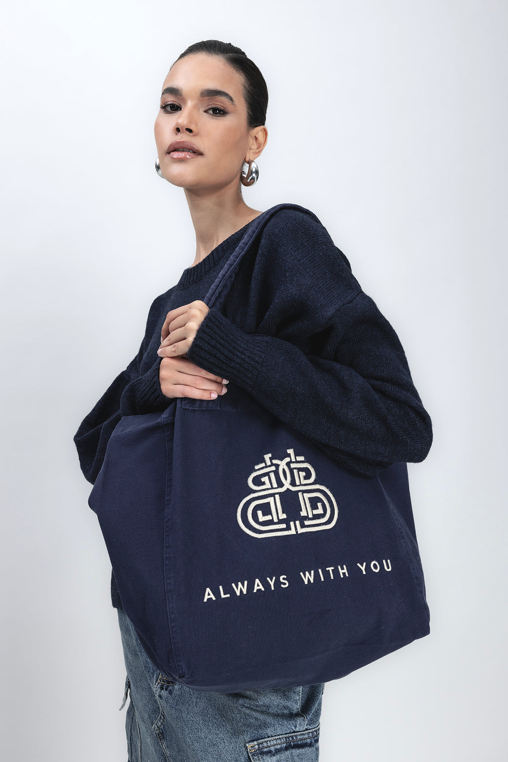 Embroidered Tote Bag