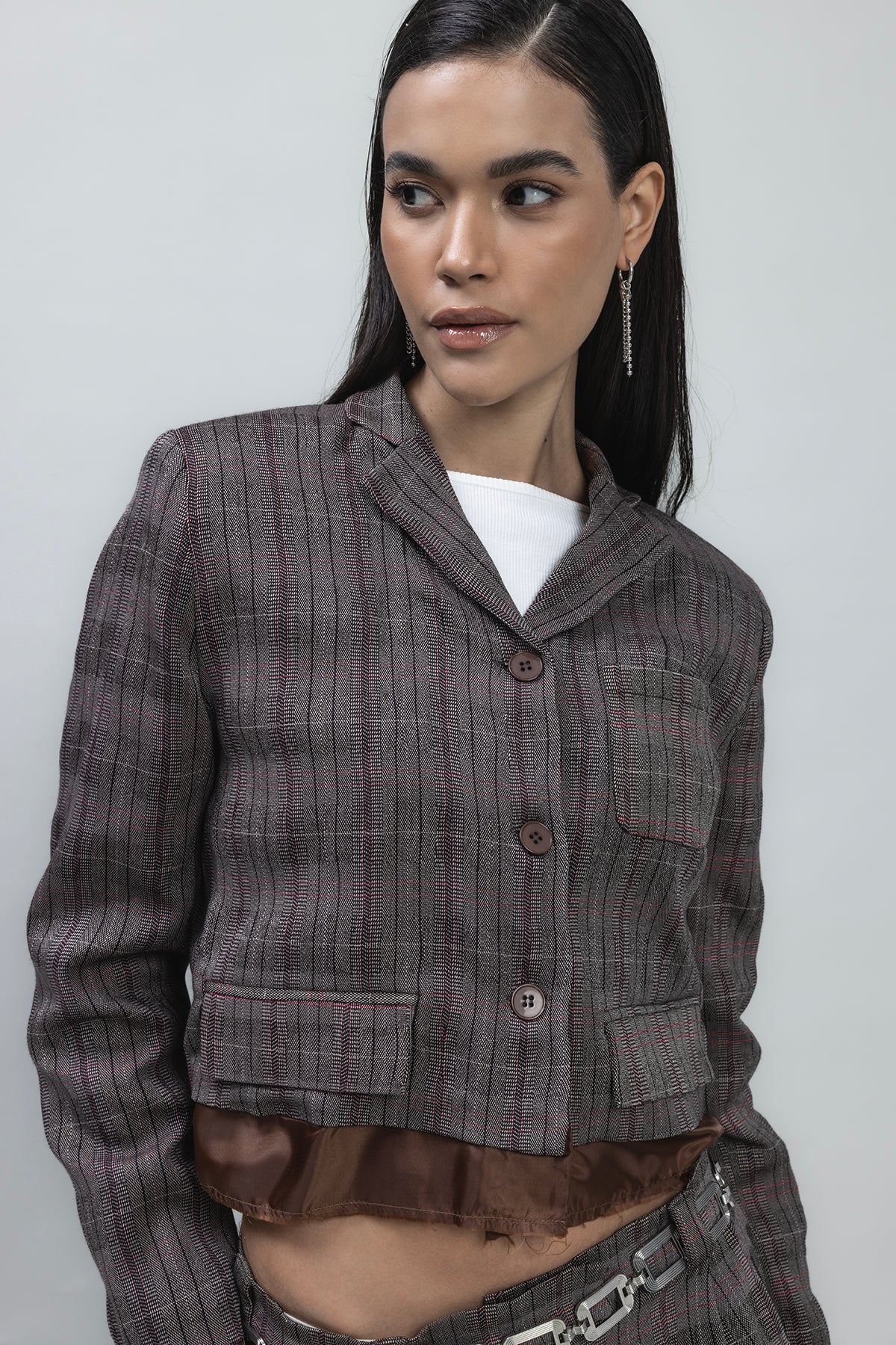Crop Blazer Ceket