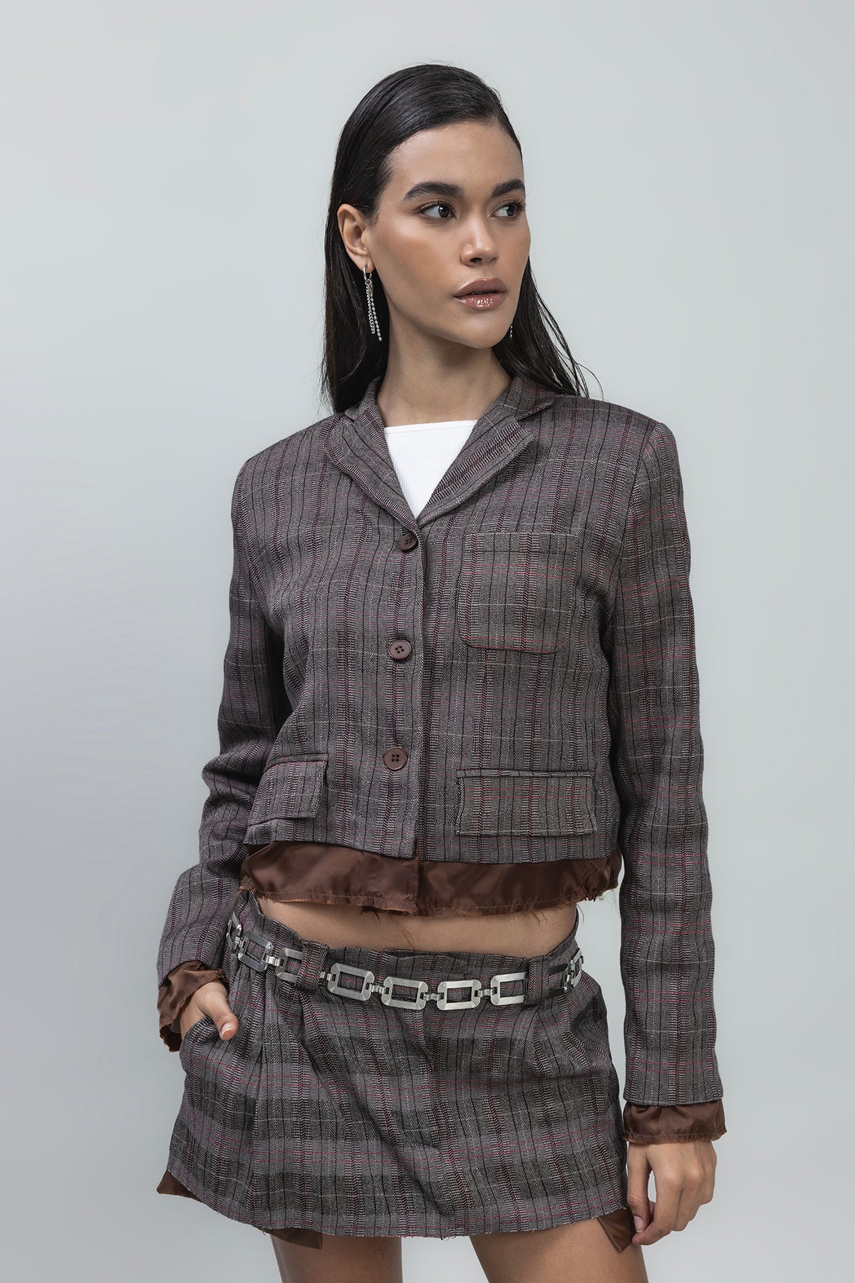 Crop Blazer Ceket