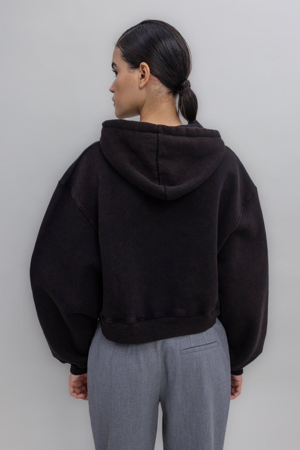 Kapüşon Baskı Detaylı Şardonlu Sweatshirt
