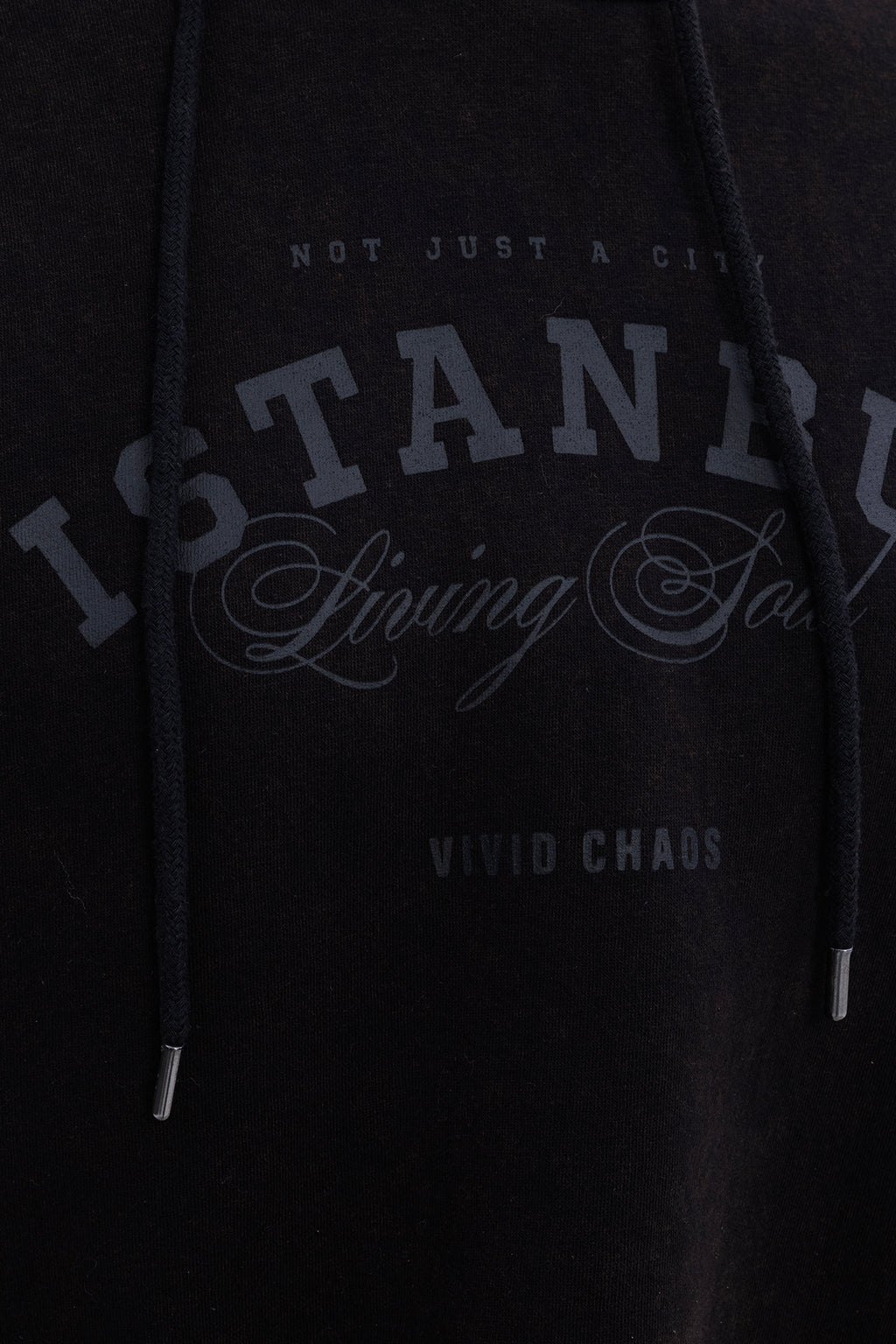 Kapüşon Baskı Detaylı Şardonlu Sweatshirt