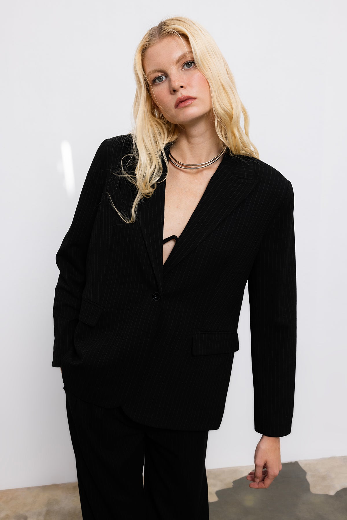 Tek Düğmeli Blazer Ceket