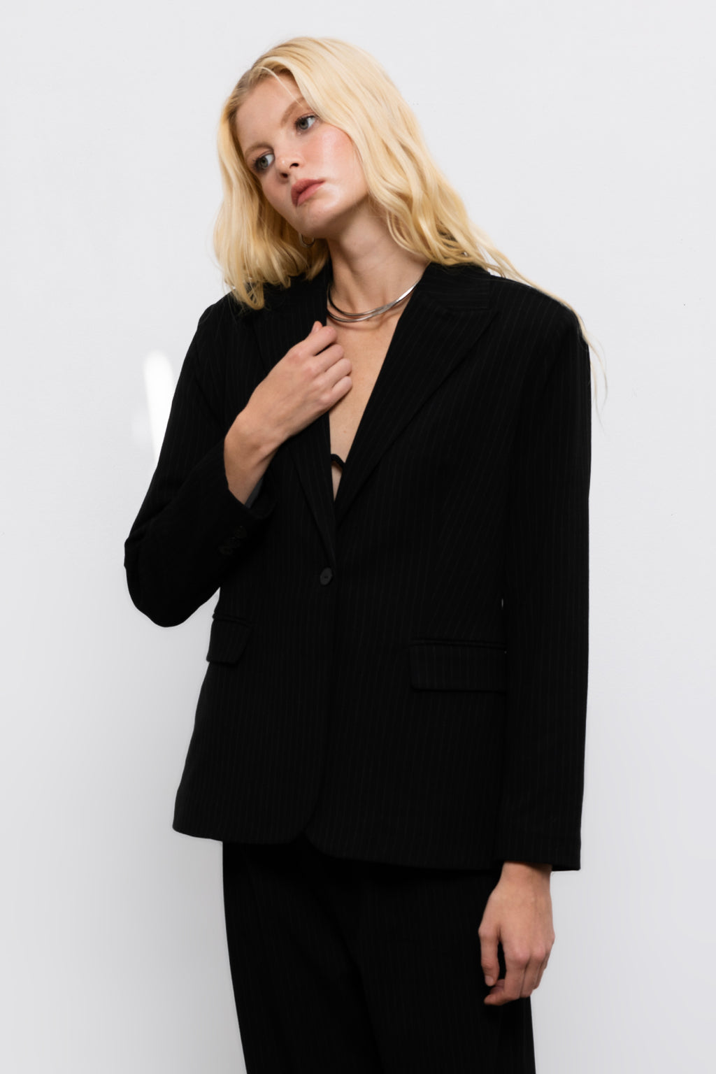 Tek Düğmeli Blazer Ceket