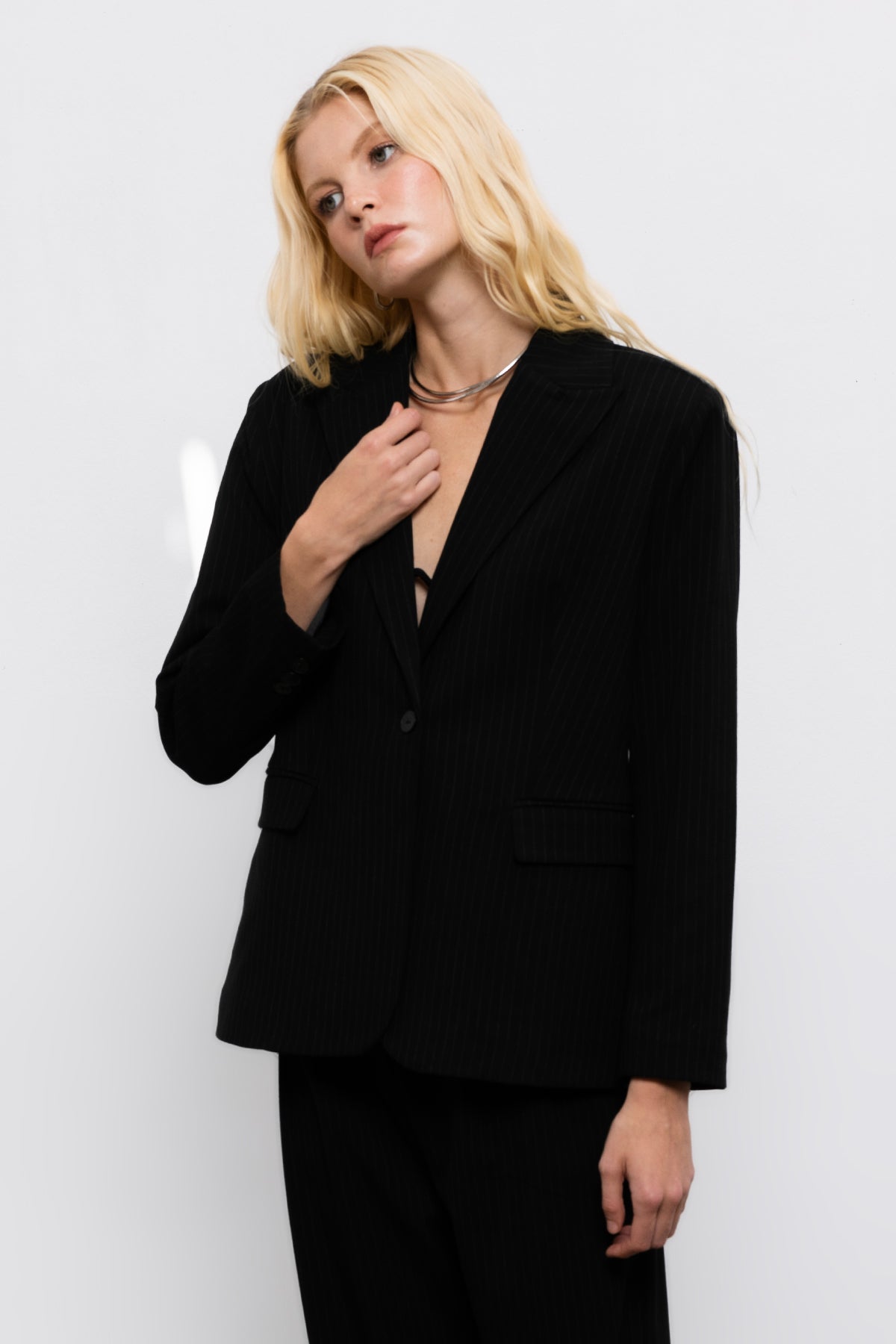 Tek Düğmeli Blazer Ceket