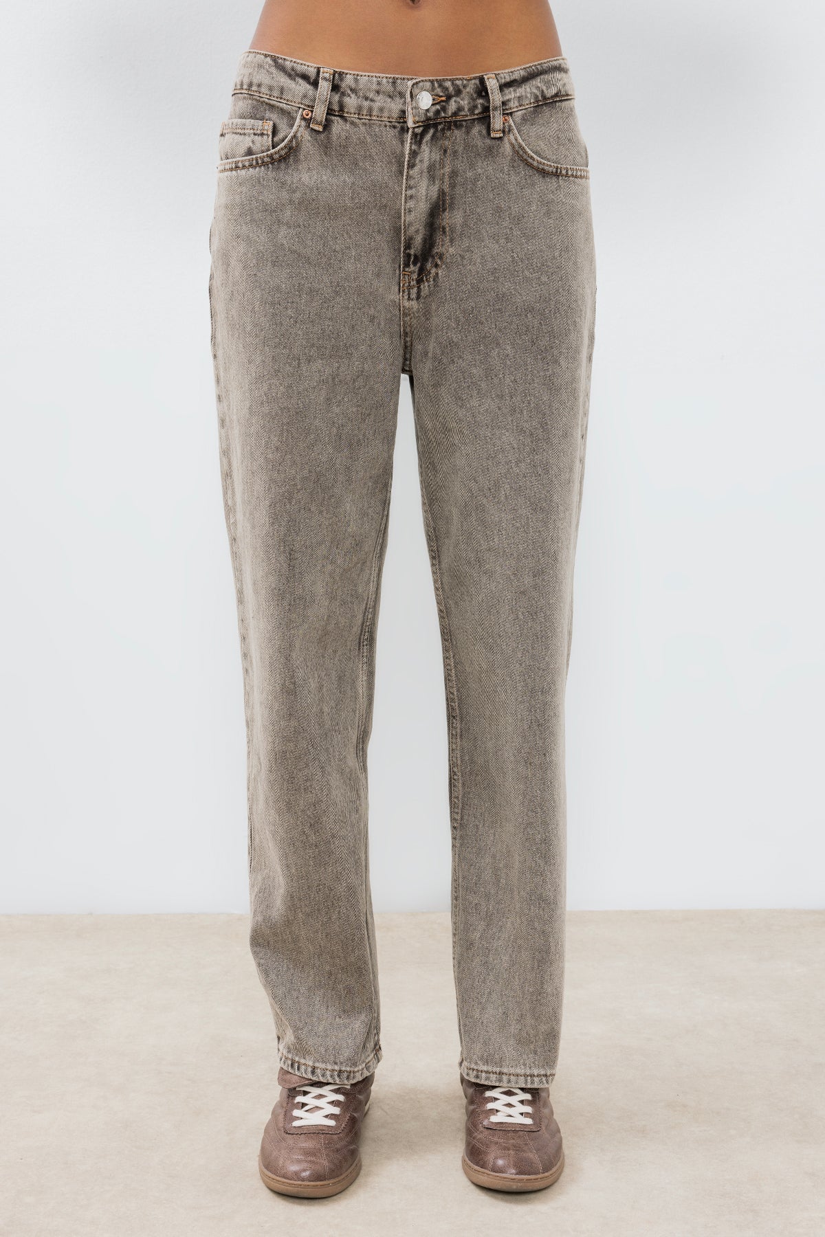 Düz Kesim Denim Pantolon