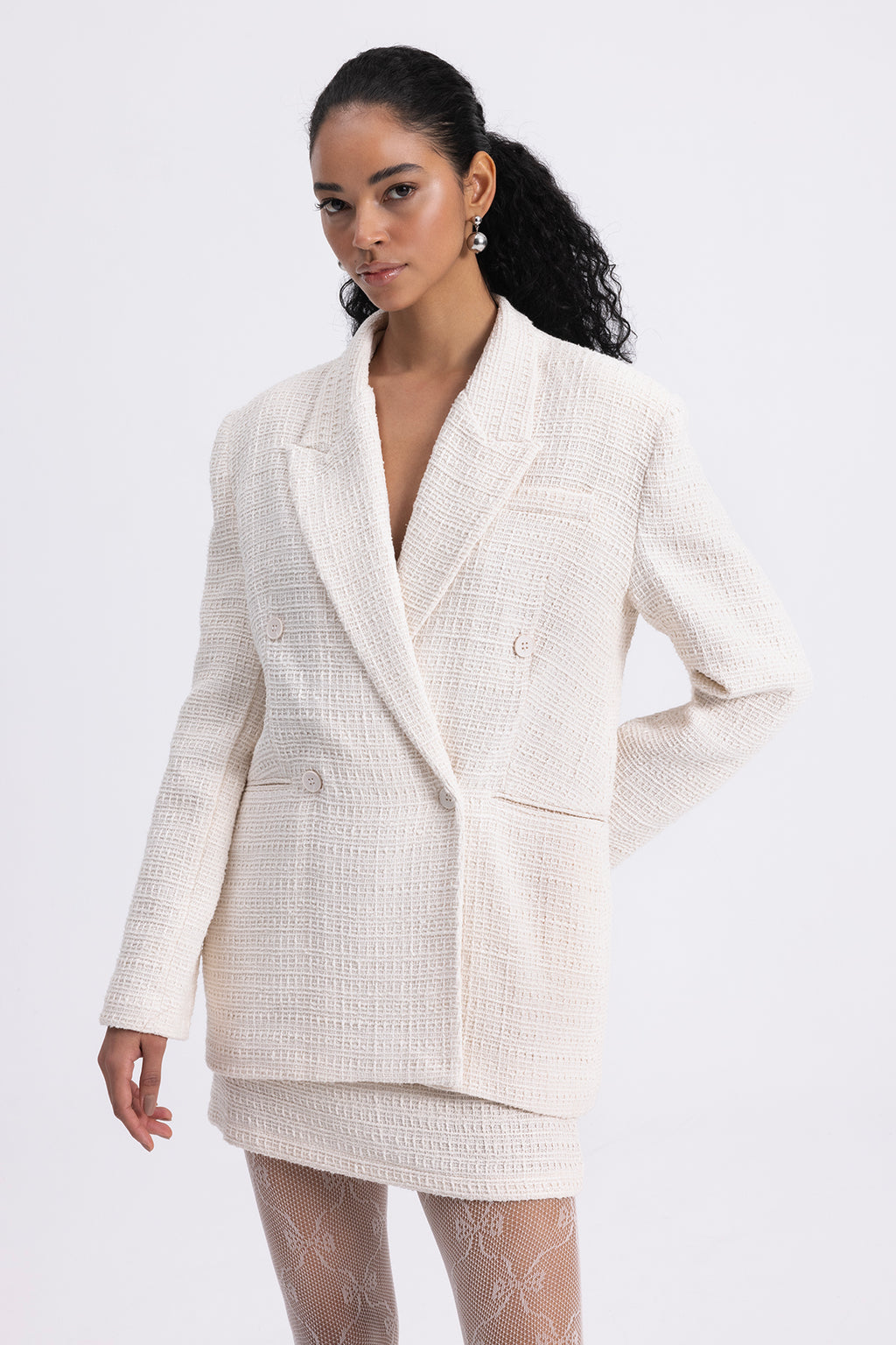 Tweed Blazer Jacket