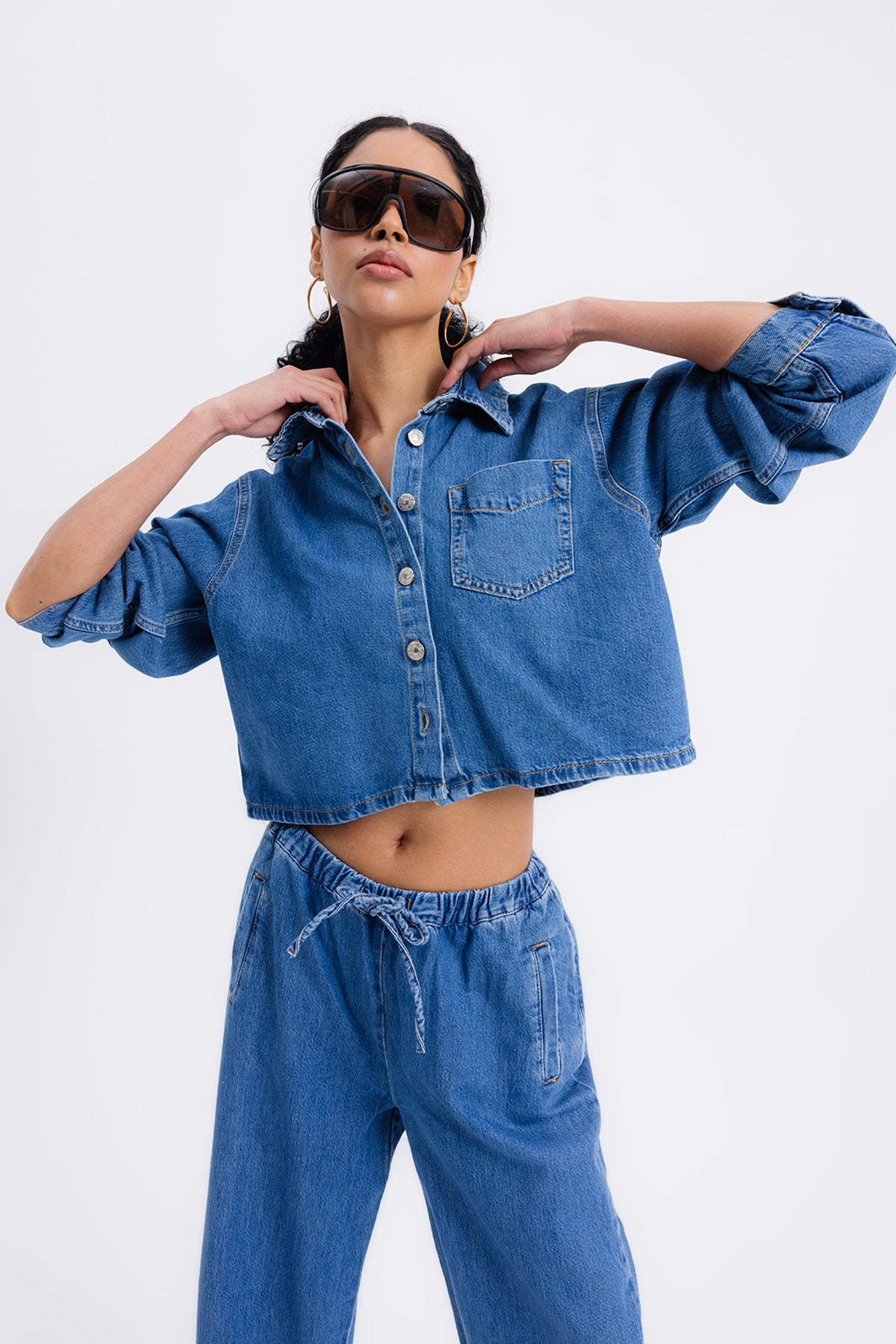 Patch Pocket Denim Shirt