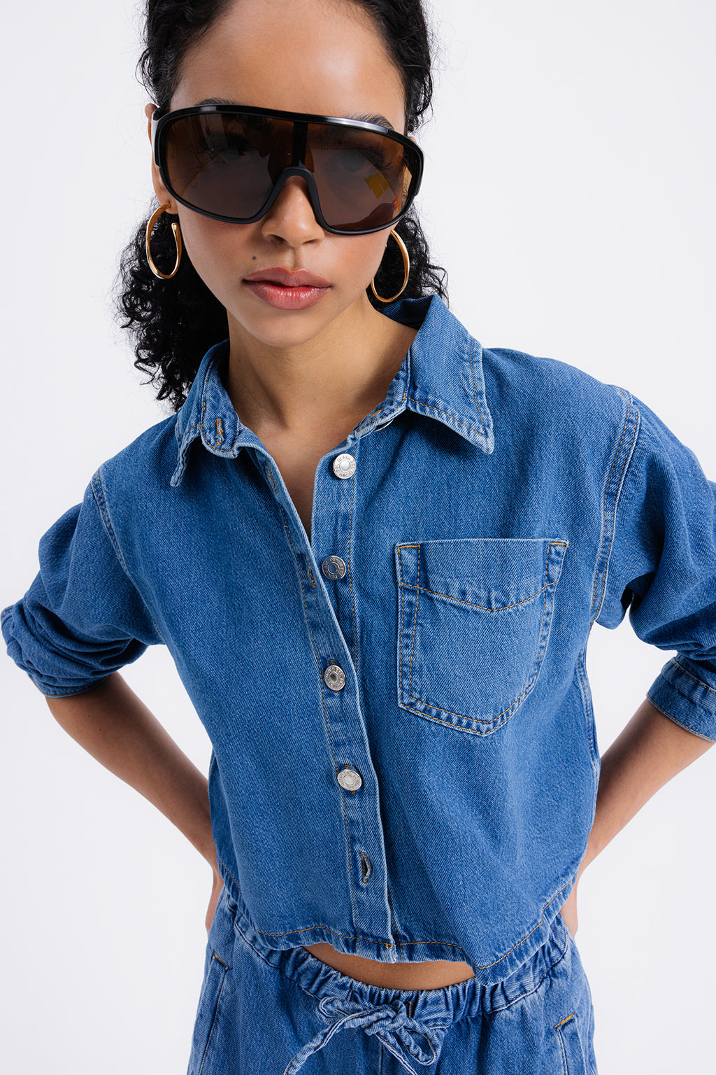Patch Pocket Denim Shirt