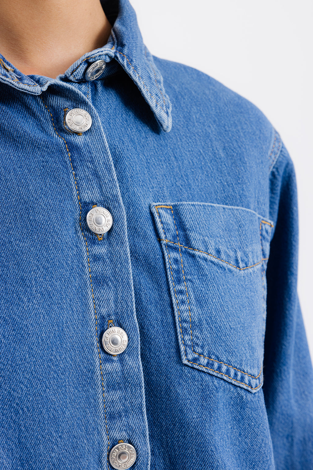 Patch Pocket Denim Shirt