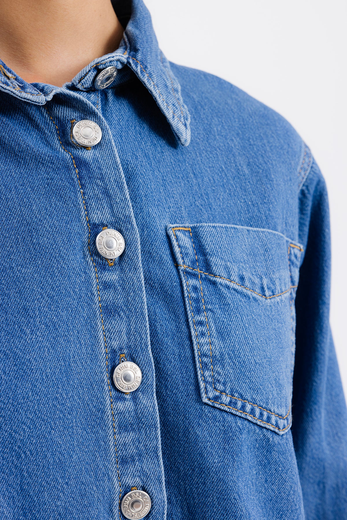 Patch Pocket Denim Shirt