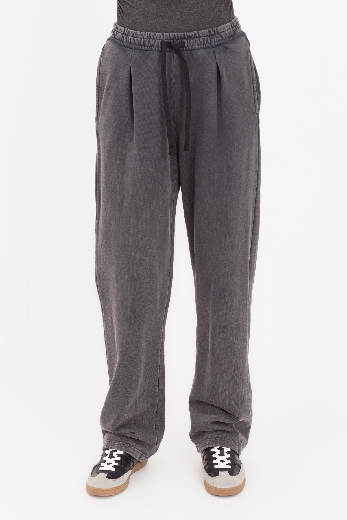 Washed Pleated Trousers