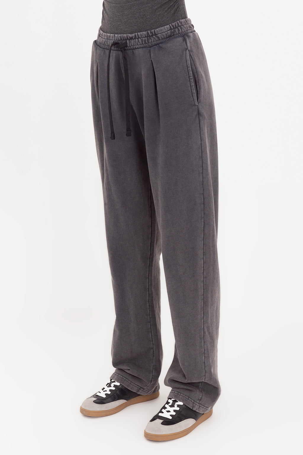 Washed Pleated Trousers