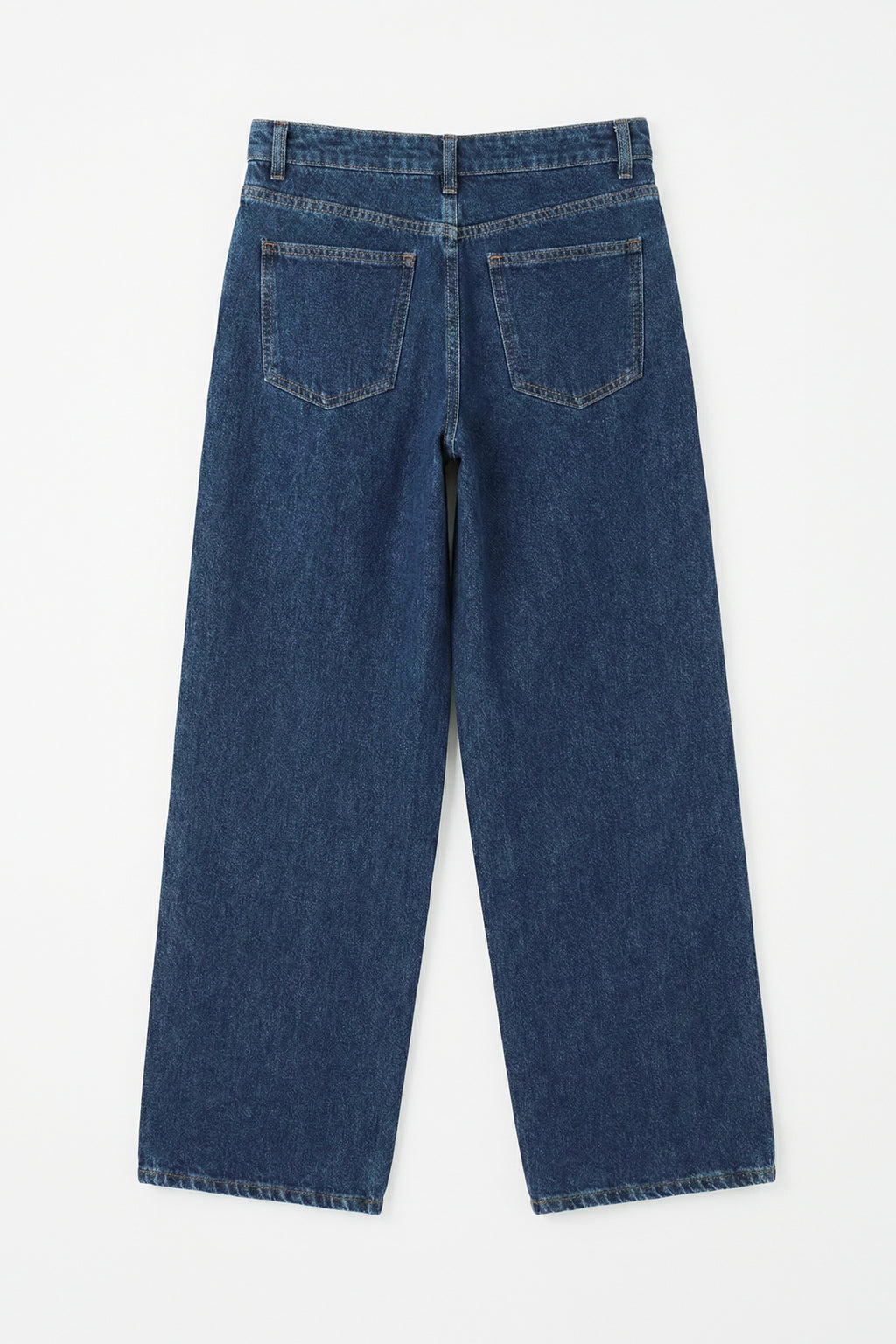 Straight-Cut Denim Pants