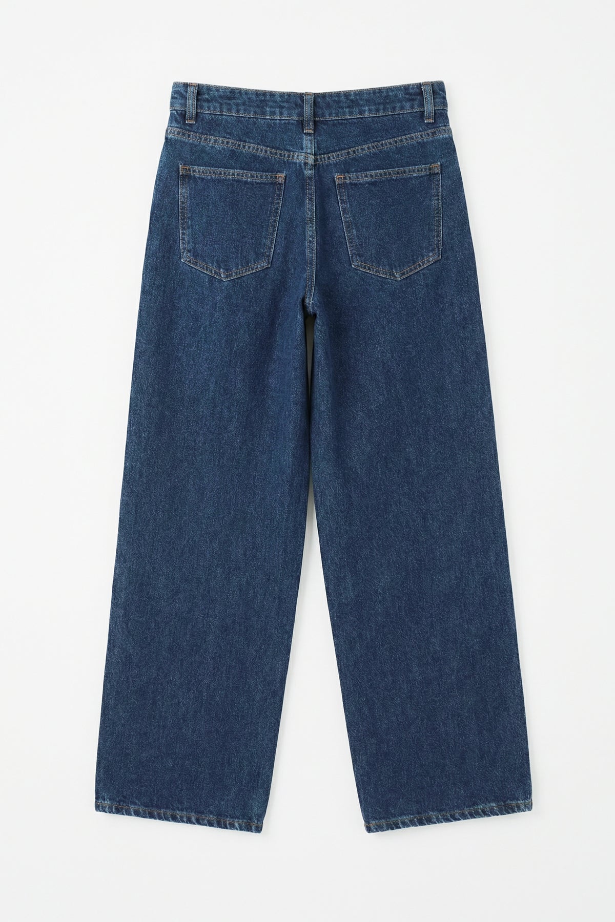 Straight-Cut Denim Pants