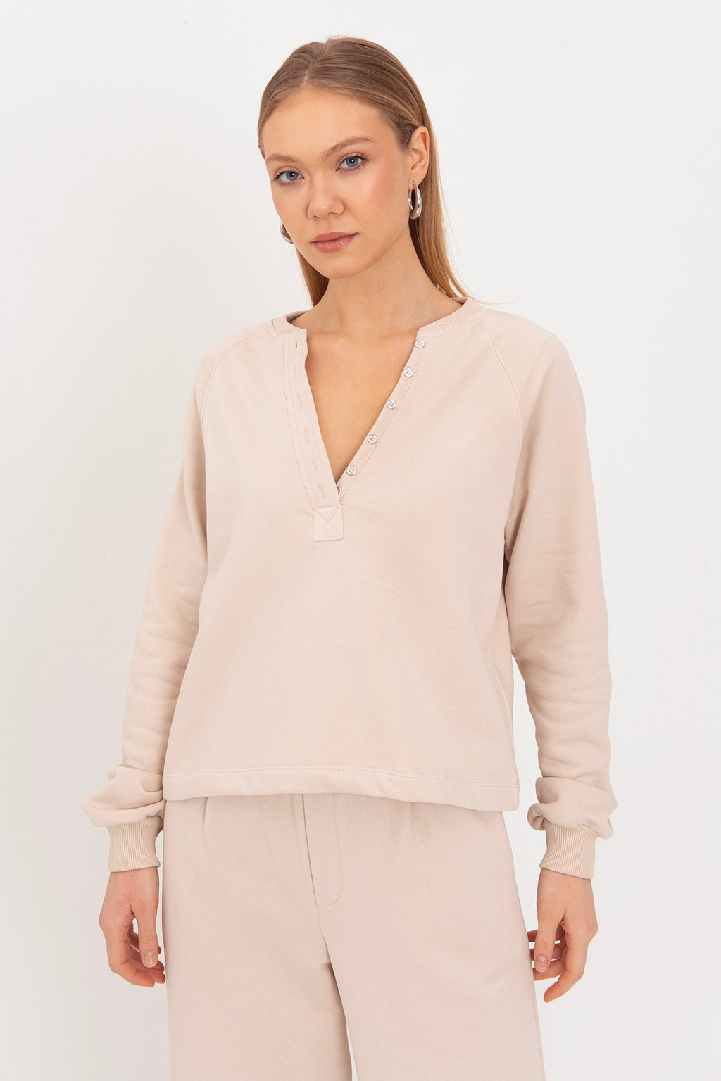 Patlı Cotton Sweatshirt