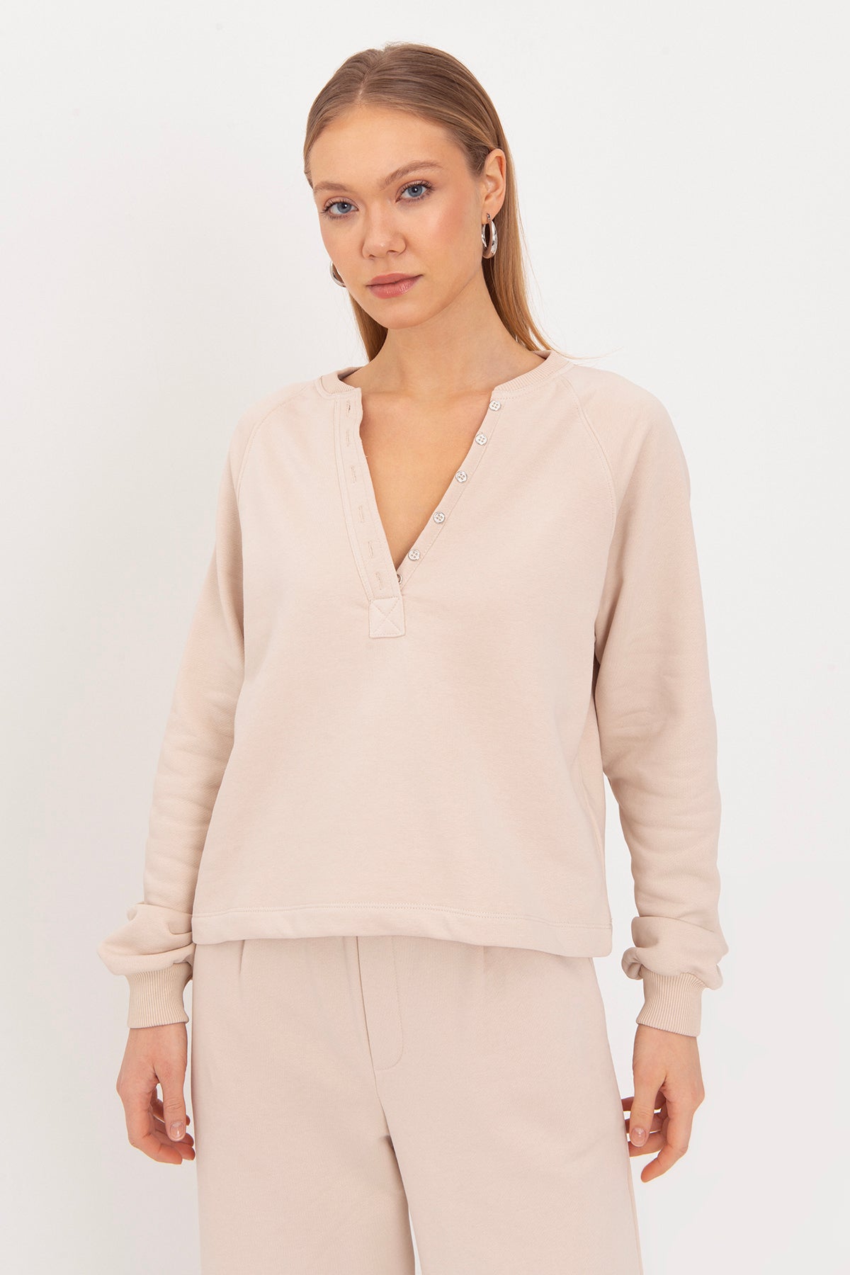Patlı Cotton Sweatshirt