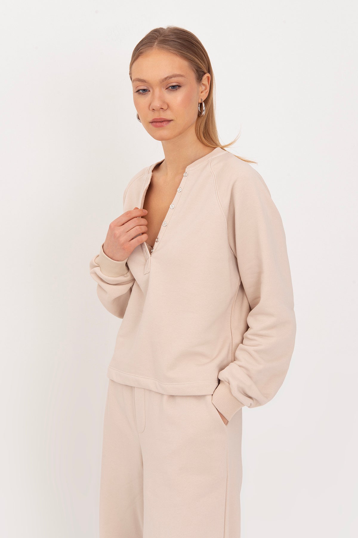 Patlı Cotton Sweatshirt